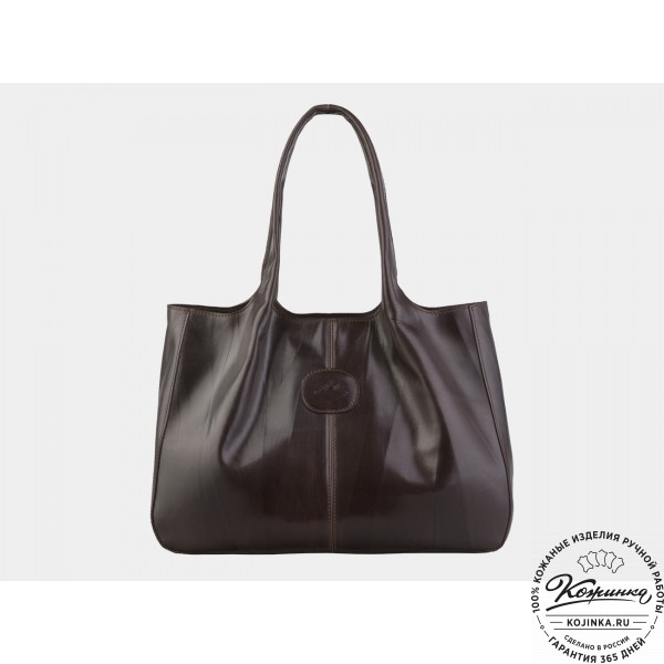 Женская кожаная сумка "Миранда" (коричневая). фото 1